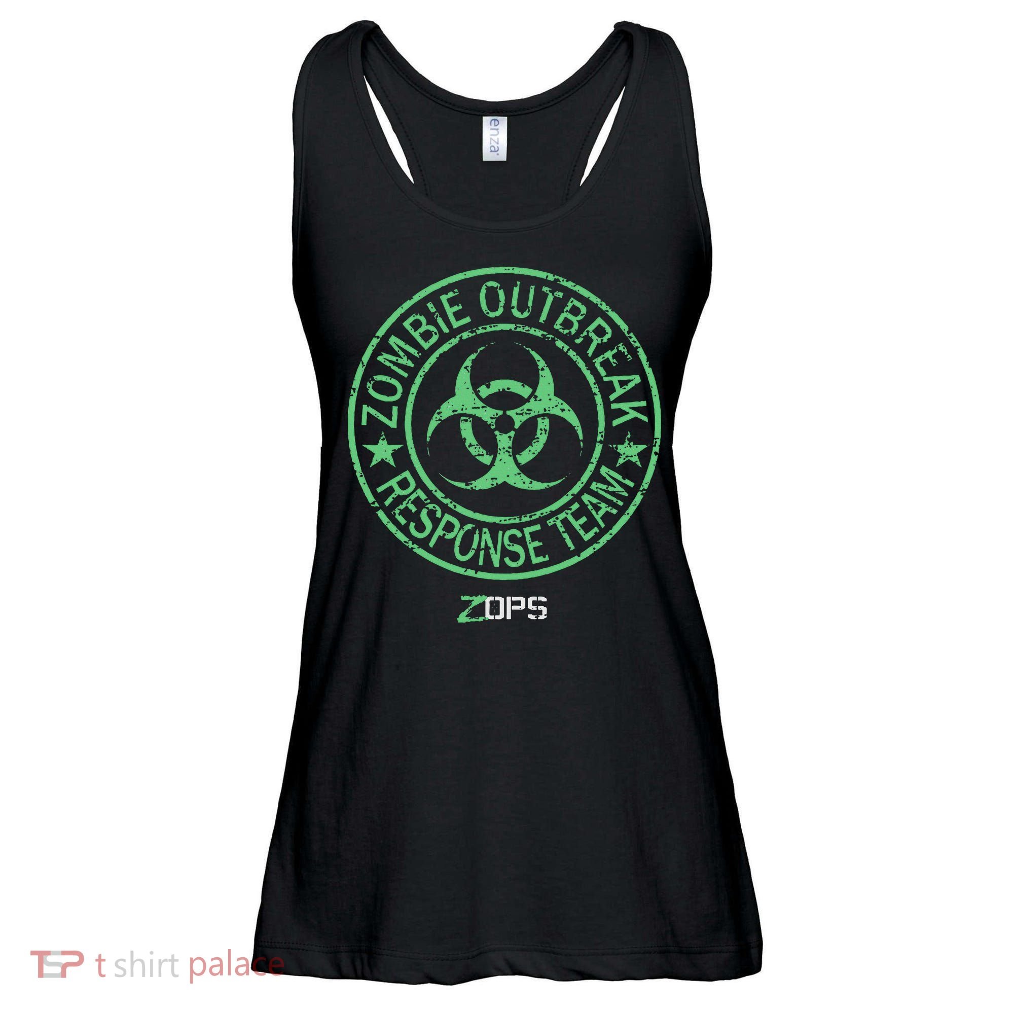 Z Ops Zombie Outbreak Response Team Ladies Essential Flowy Tank