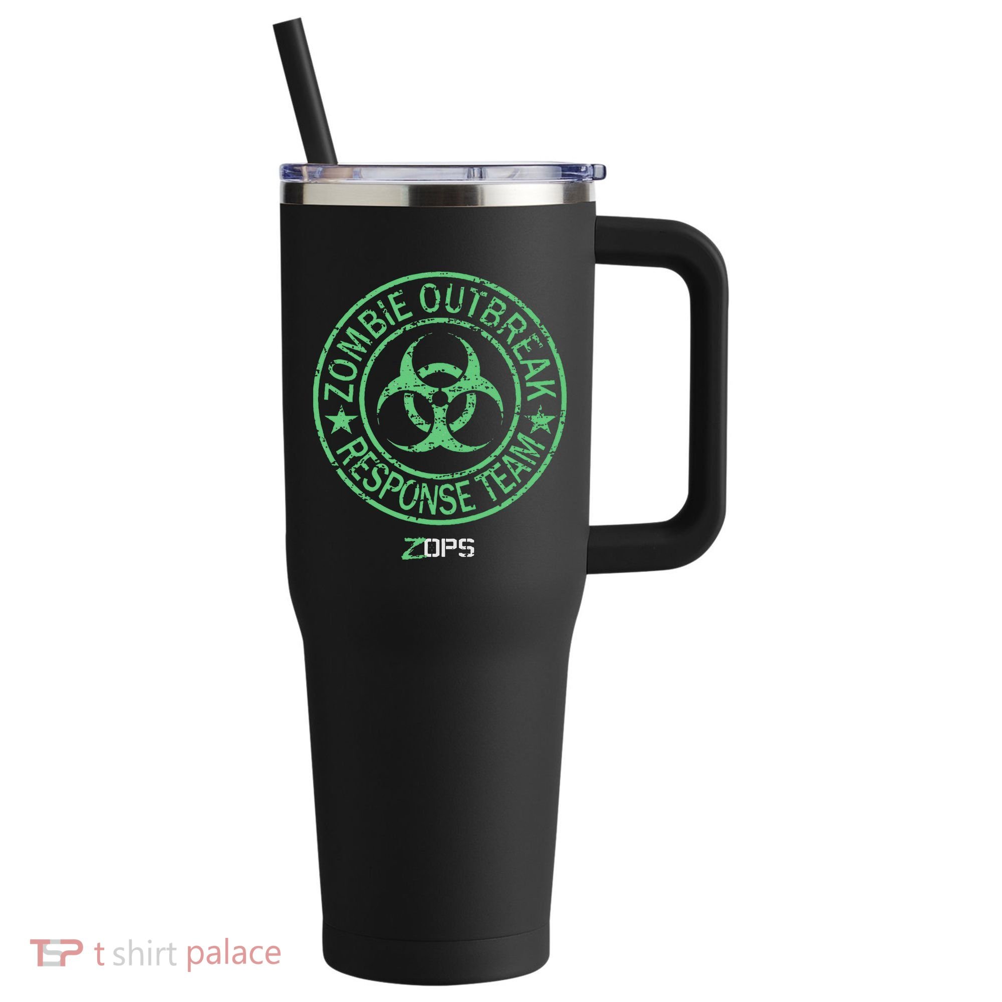 Z Ops Zombie Outbreak Response Team 40oz Vacuum Insulated Stainless Steel Travel Tumbler