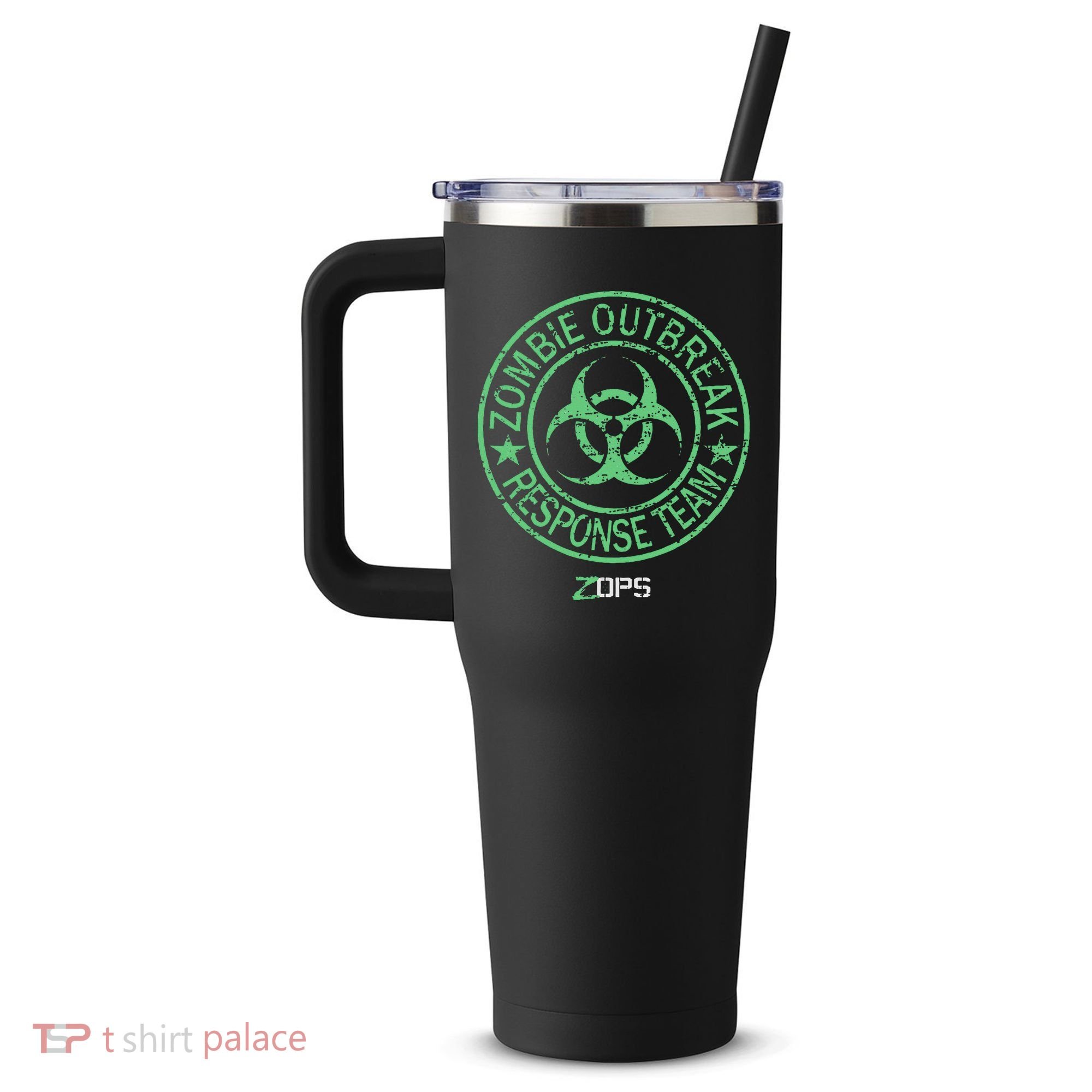 Z Ops Zombie Outbreak Response Team 40oz Vacuum Insulated Stainless Steel Travel Tumbler