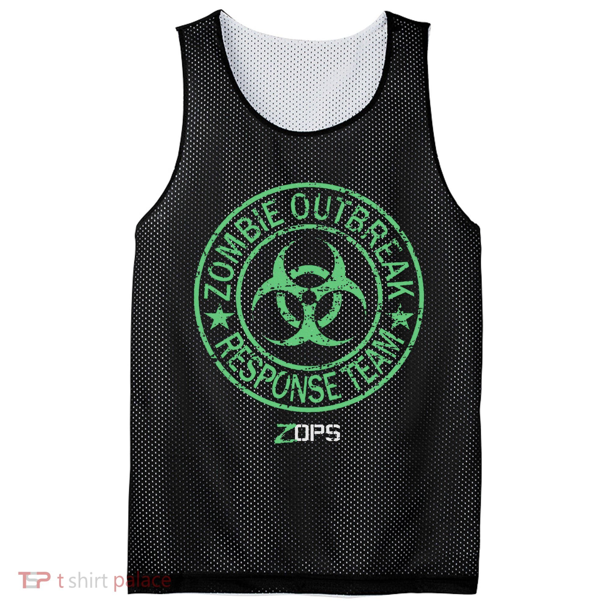 Z Ops Zombie Outbreak Response Team Mesh Reversible Basketball Jersey Tank