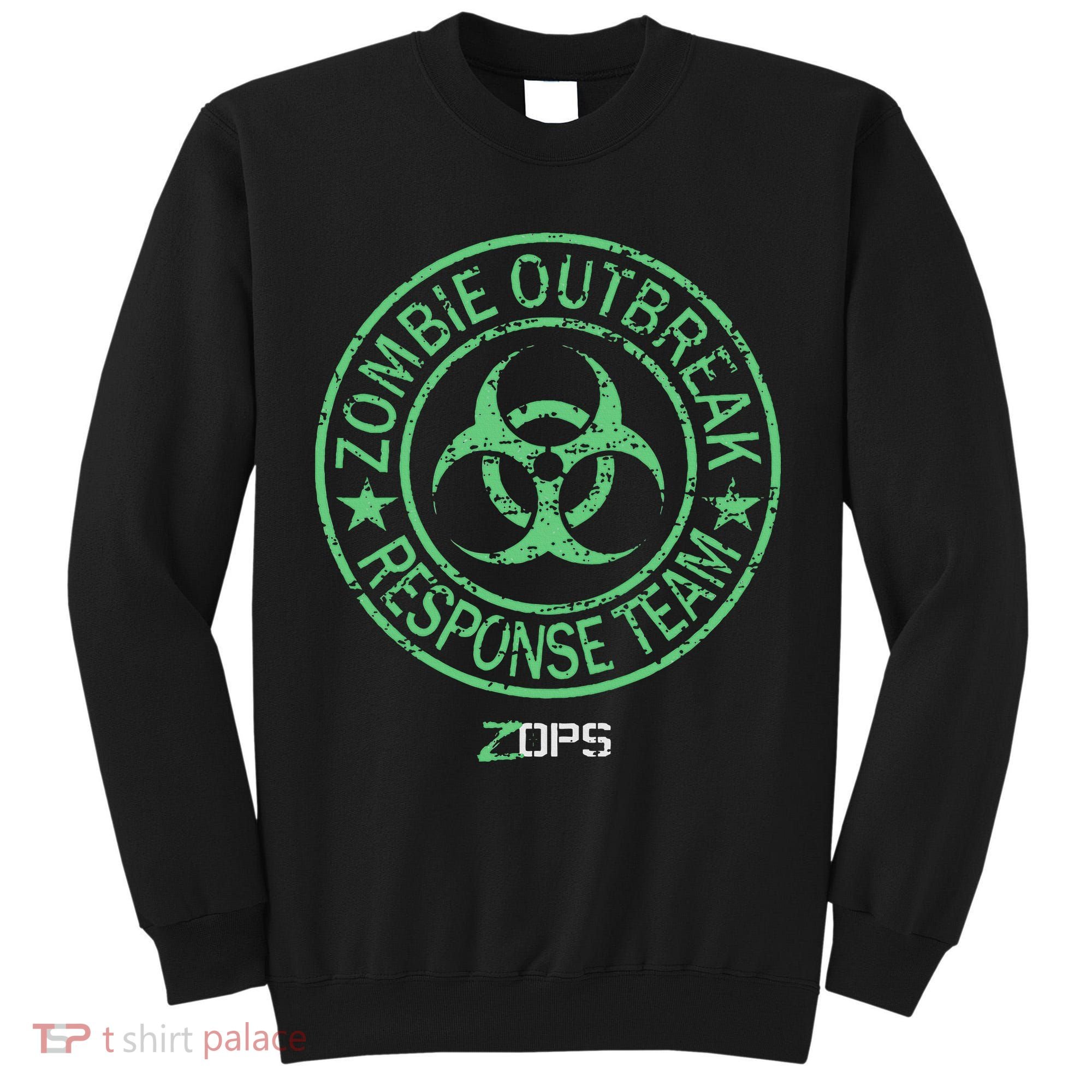 Z Ops Zombie Outbreak Response Team Tall Sweatshirt