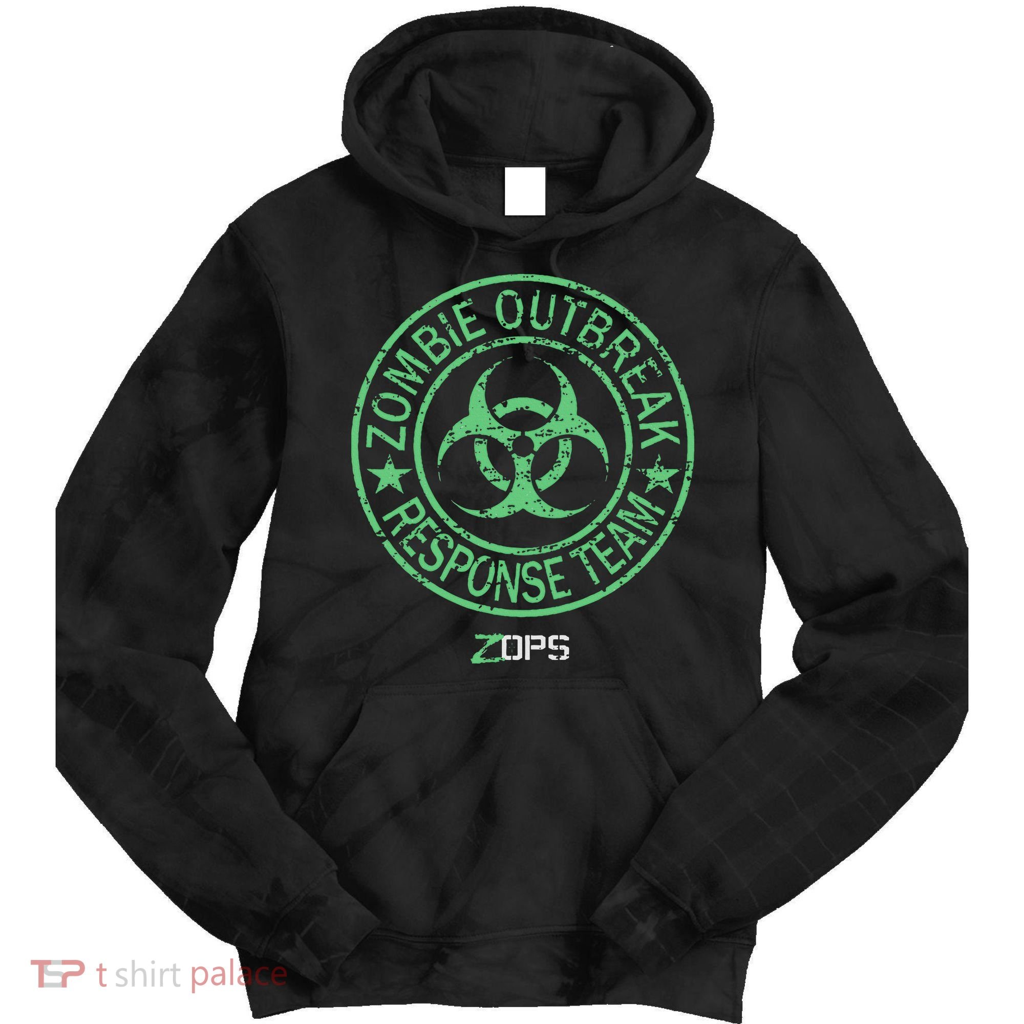 Z Ops Zombie Outbreak Response Team Tie Dye Hoodie