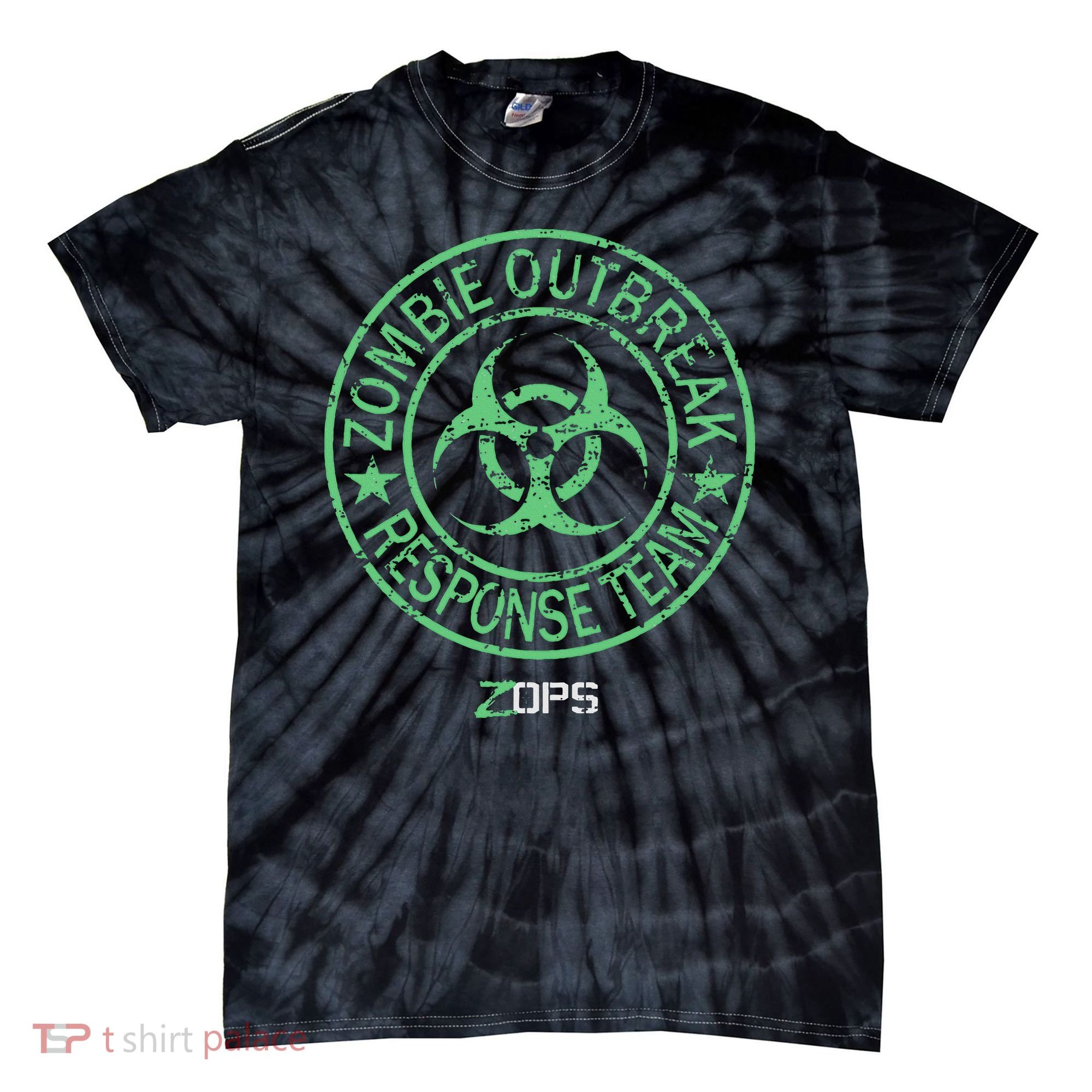 Z Ops Zombie Outbreak Response Team Tie-Dye T-Shirt