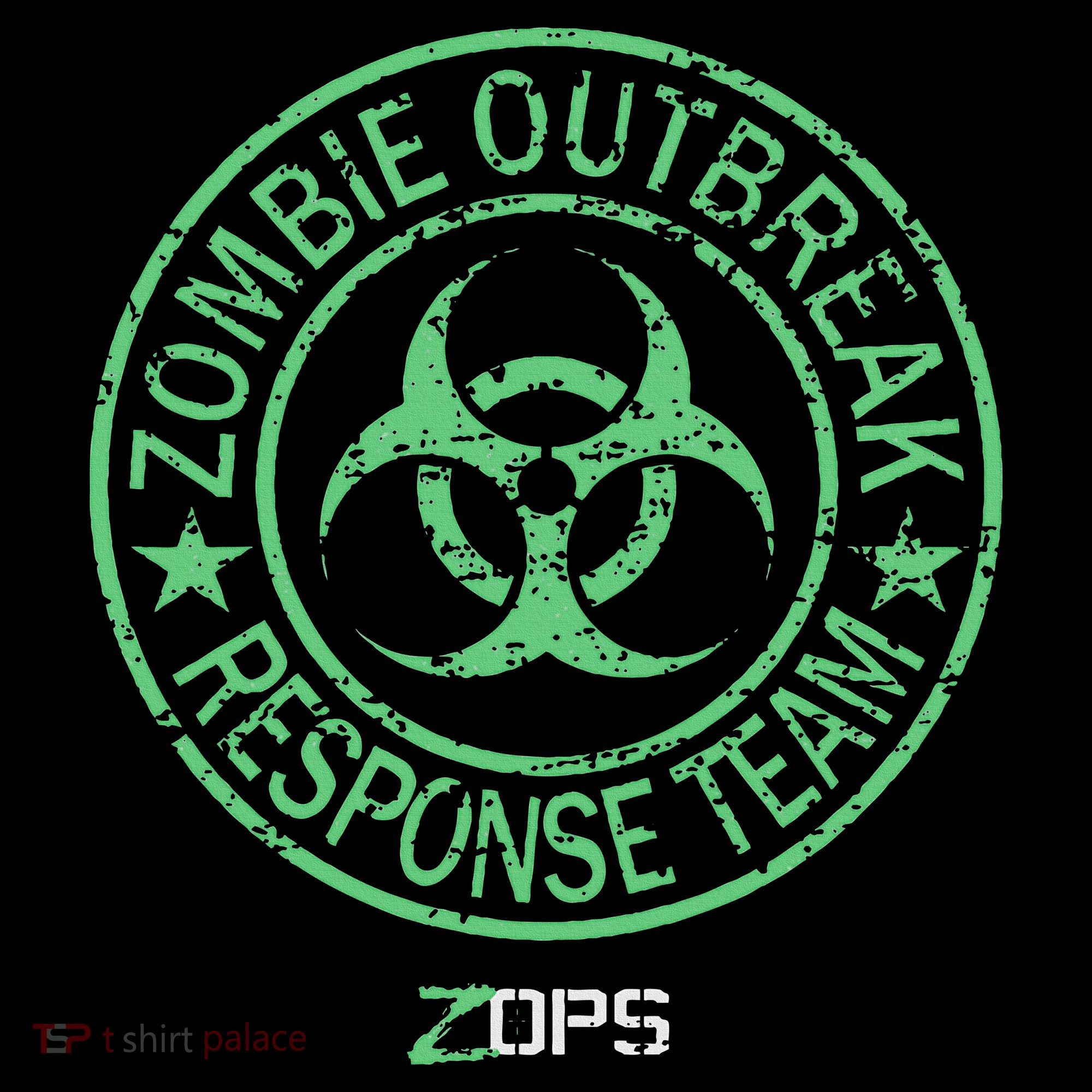 Z Ops Zombie Outbreak Response Team Tall Hoodie
