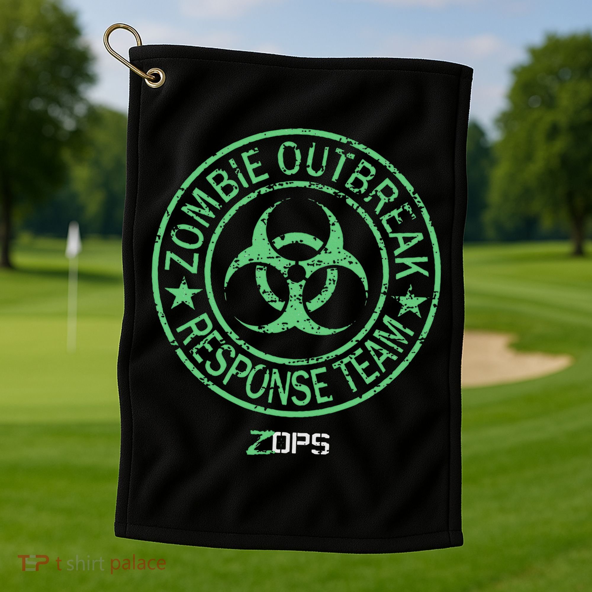 Z Ops Zombie Outbreak Response Team Golf Towel