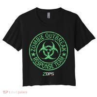 Z Ops Zombie Outbreak Response Team Women's Crop Top Tee thumb 0