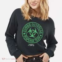 Z Ops Zombie Outbreak Response Team Cropped Pullover Crew thumb 2