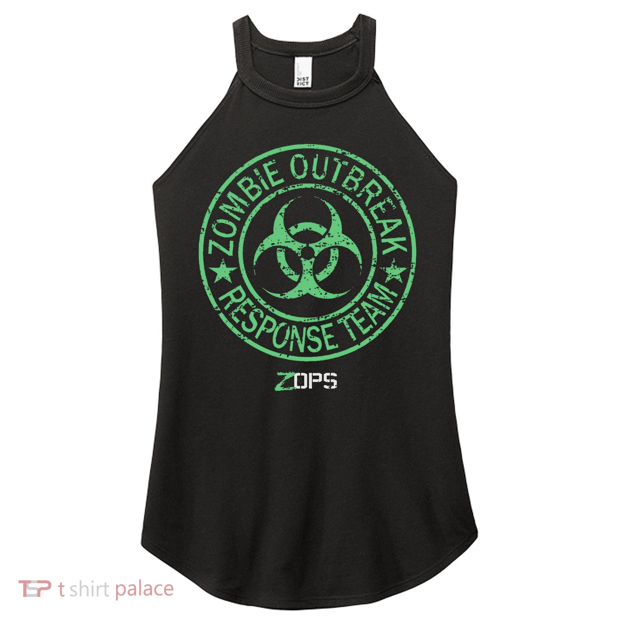 Z Ops Zombie Outbreak Response Team Women's Perfect Tri Rocker Tank