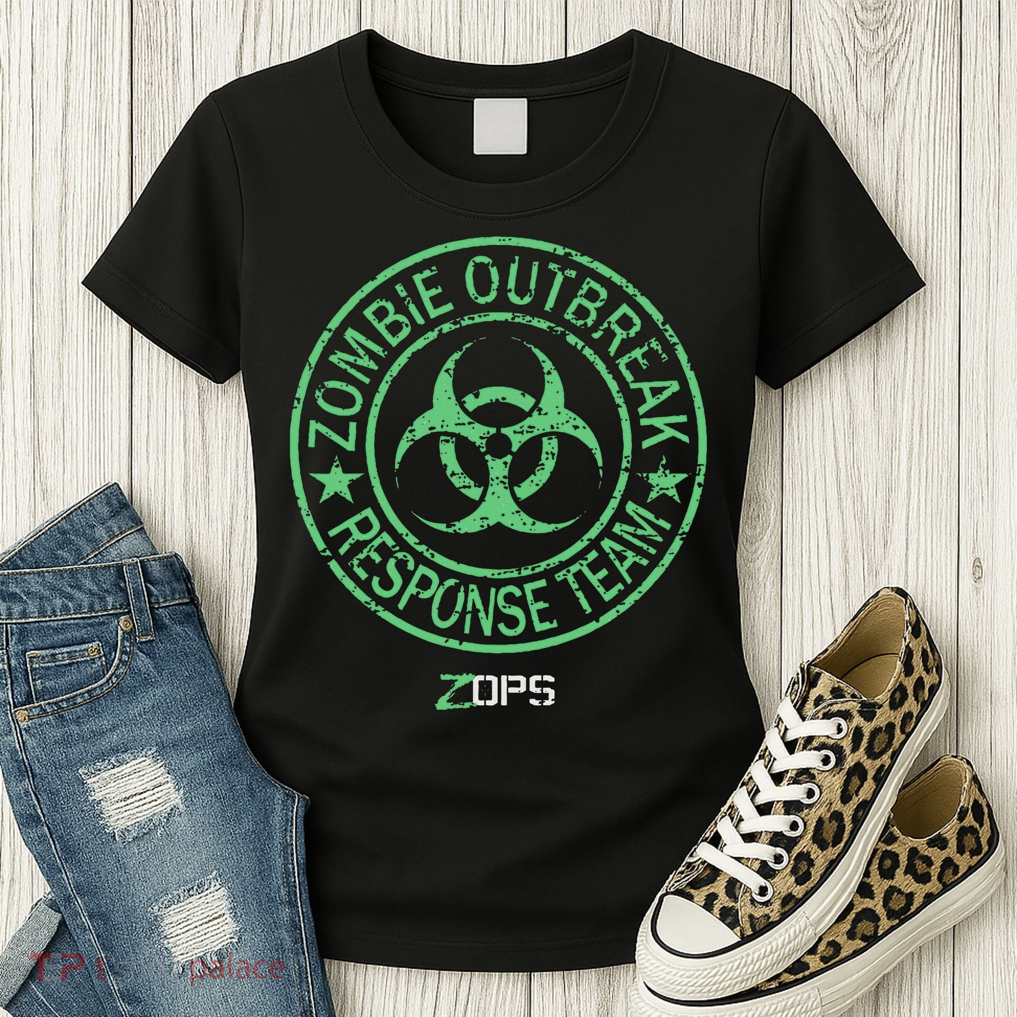 Z Ops Zombie Outbreak Response Team Women's T-Shirt