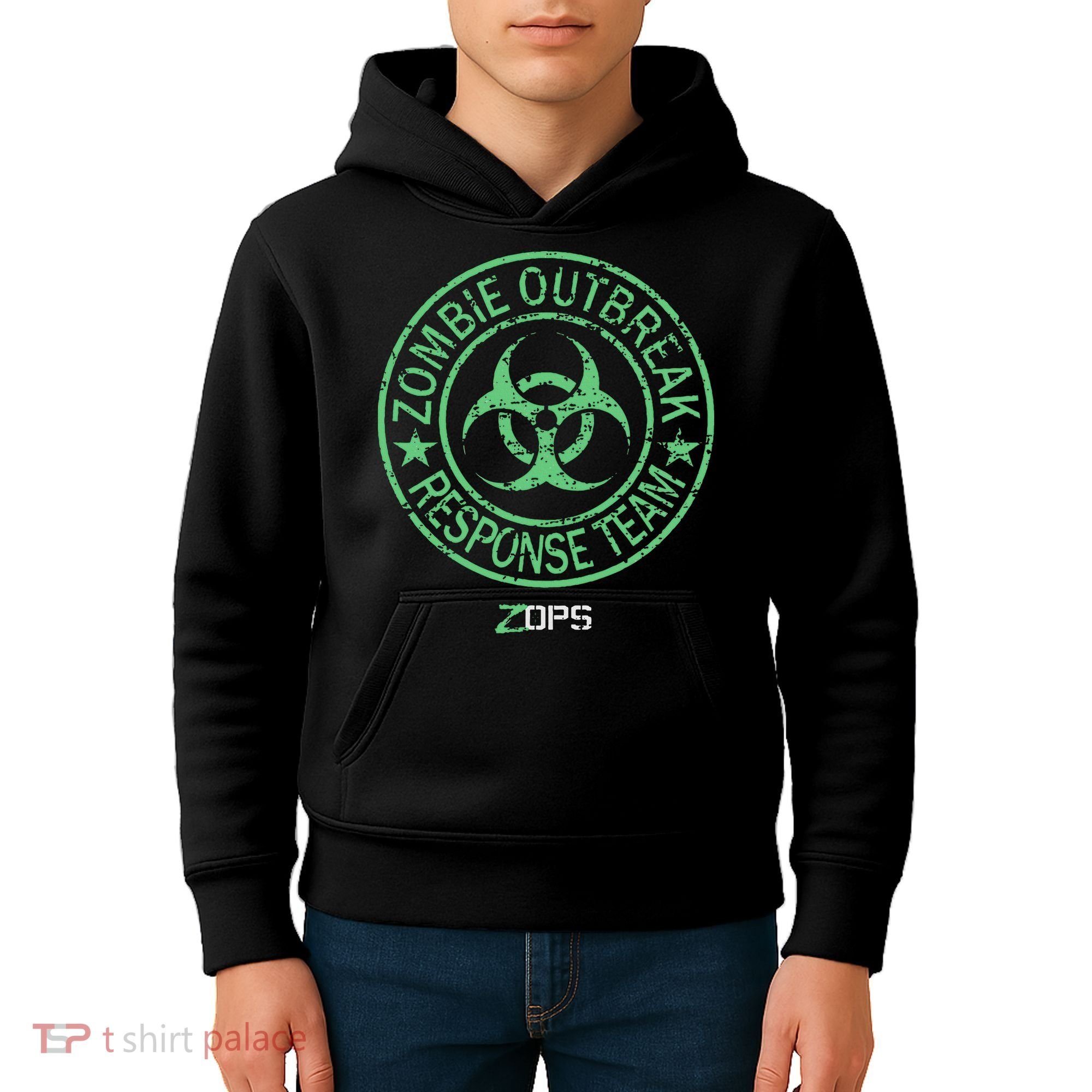 Z Ops Zombie Outbreak Response Team Kids Hoodie