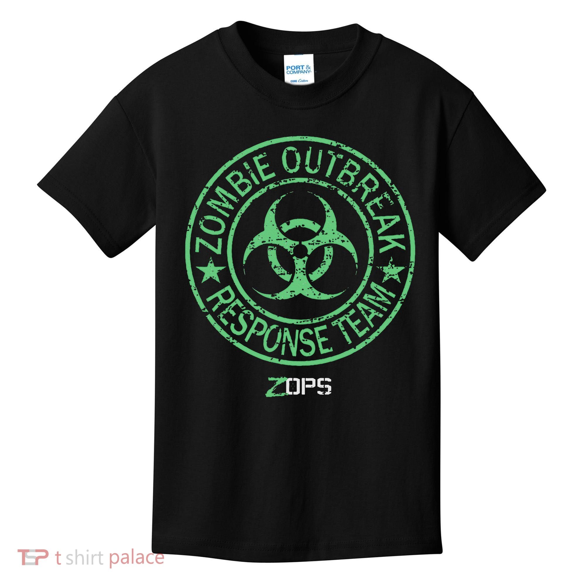 Z Ops Zombie Outbreak Response Team Kids T-Shirt