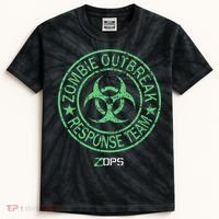 Z Ops Zombie Outbreak Response Team Kids Tie-Dye T-Shirt thumb 0