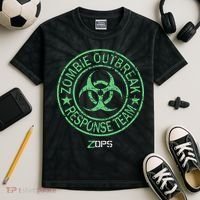 Z Ops Zombie Outbreak Response Team Kids Tie-Dye T-Shirt thumb 2