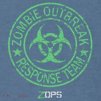 Z Ops Zombie Outbreak Response Team Comfort Colors Garment-Dyed Hooded Sweatshirt thumb 2