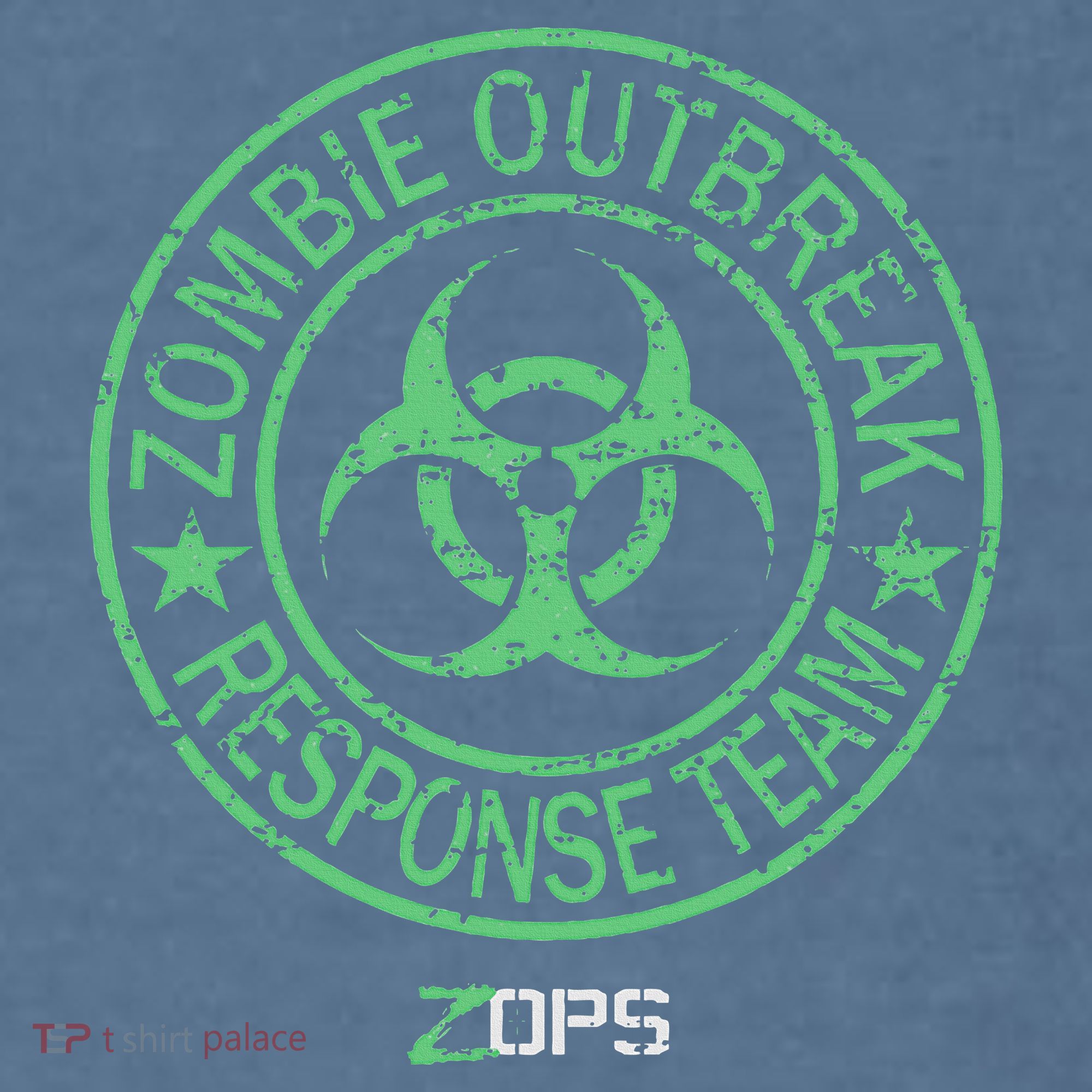 Z Ops Zombie Outbreak Response Team Comfort Colors Garment-Dyed Hooded Sweatshirt