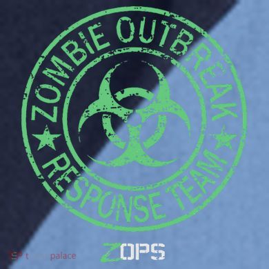 Z Ops Zombie Outbreak Response Team Raglan Baseball Sleeve Shirt