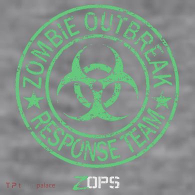 Z Ops Zombie Outbreak Response Team Women's Racerback Cropped Tank