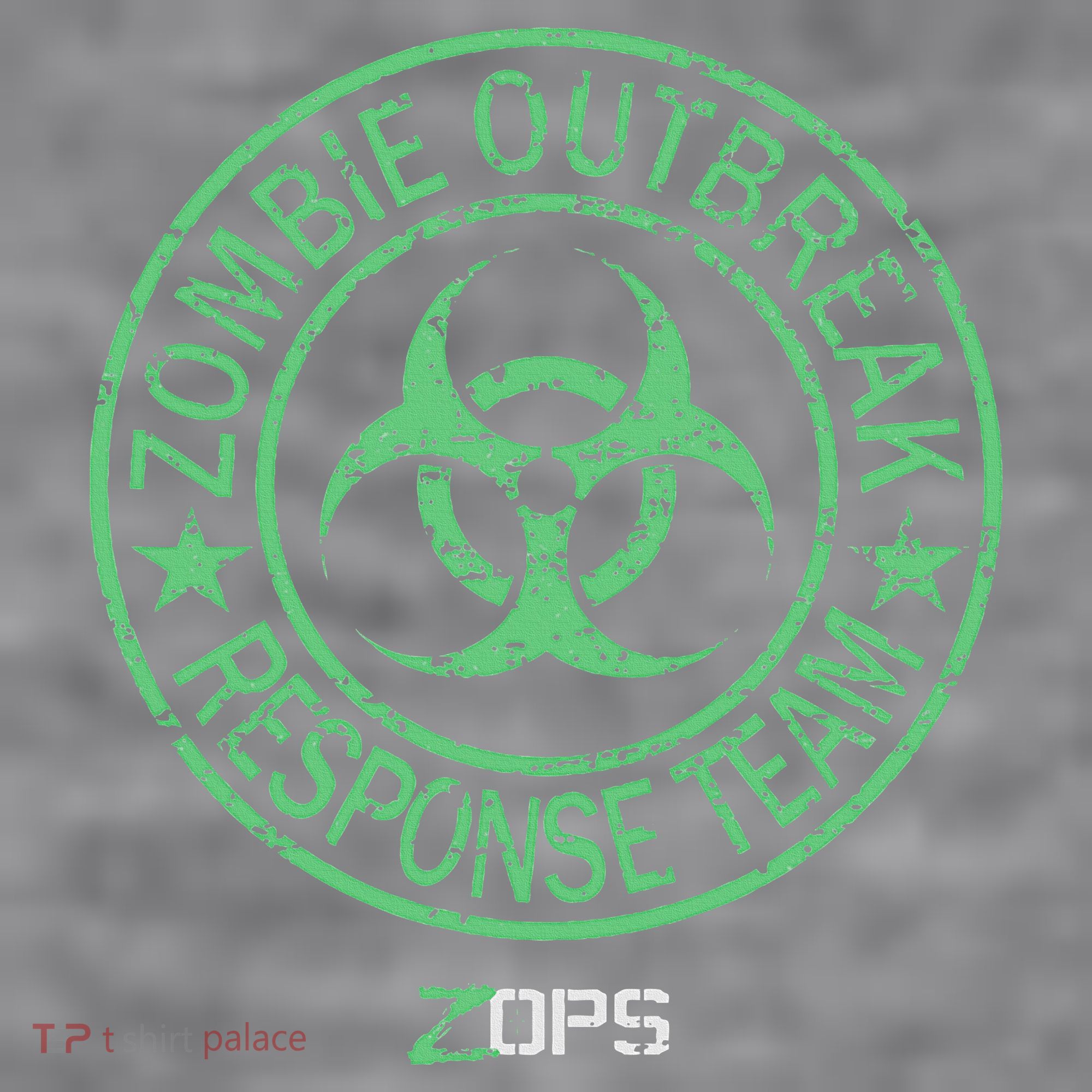 Z Ops Zombie Outbreak Response Team Women's Racerback Cropped Tank