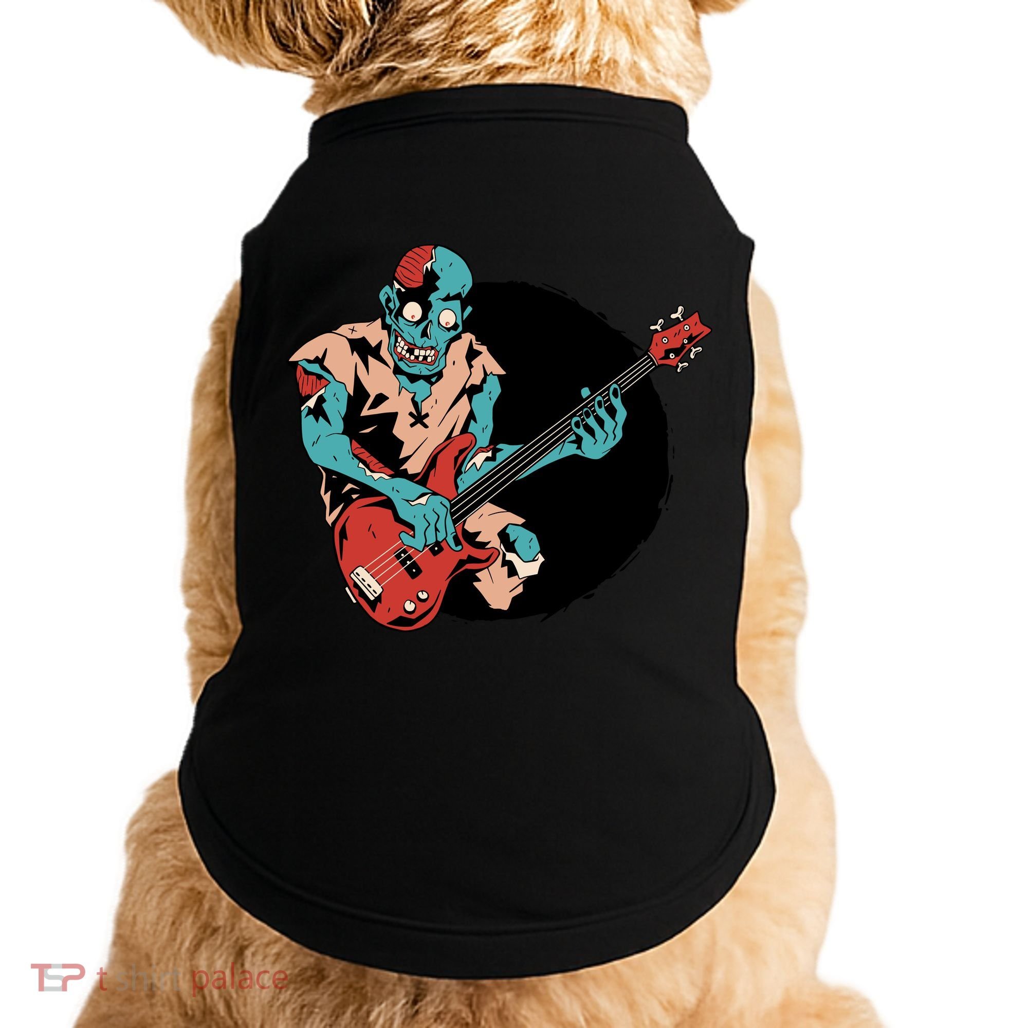Zombie Playing Bass Doggie Tank