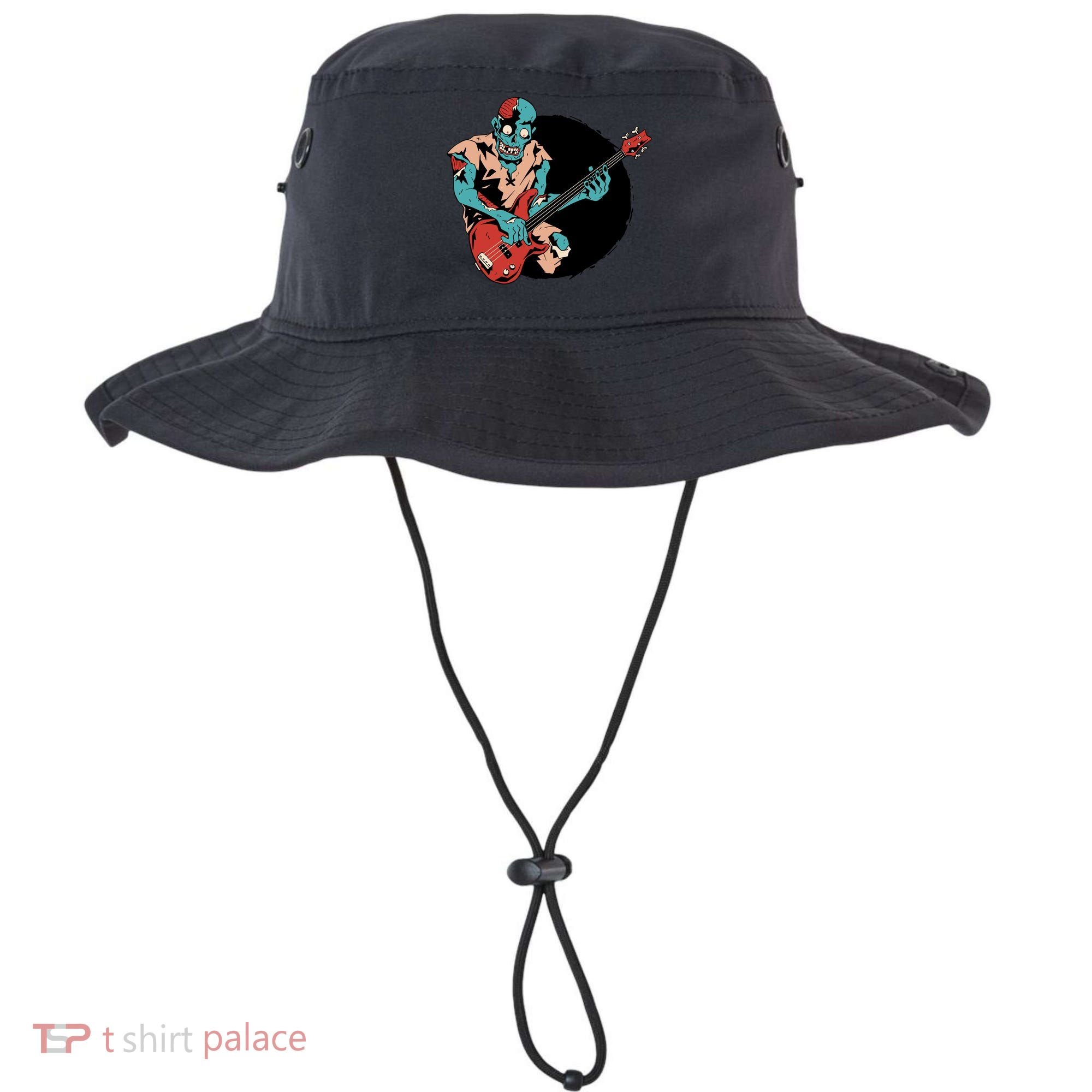 Zombie Playing Bass Bucket Hat