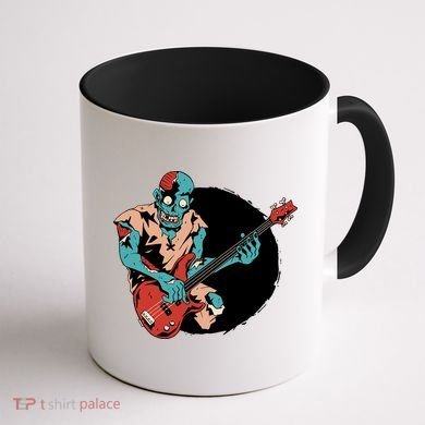 Zombie Playing Bass Coffee Mug back