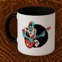 Zombie Playing Bass Coffee Mug thumb 2