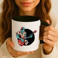 Zombie Playing Bass Coffee Mug thumb 3