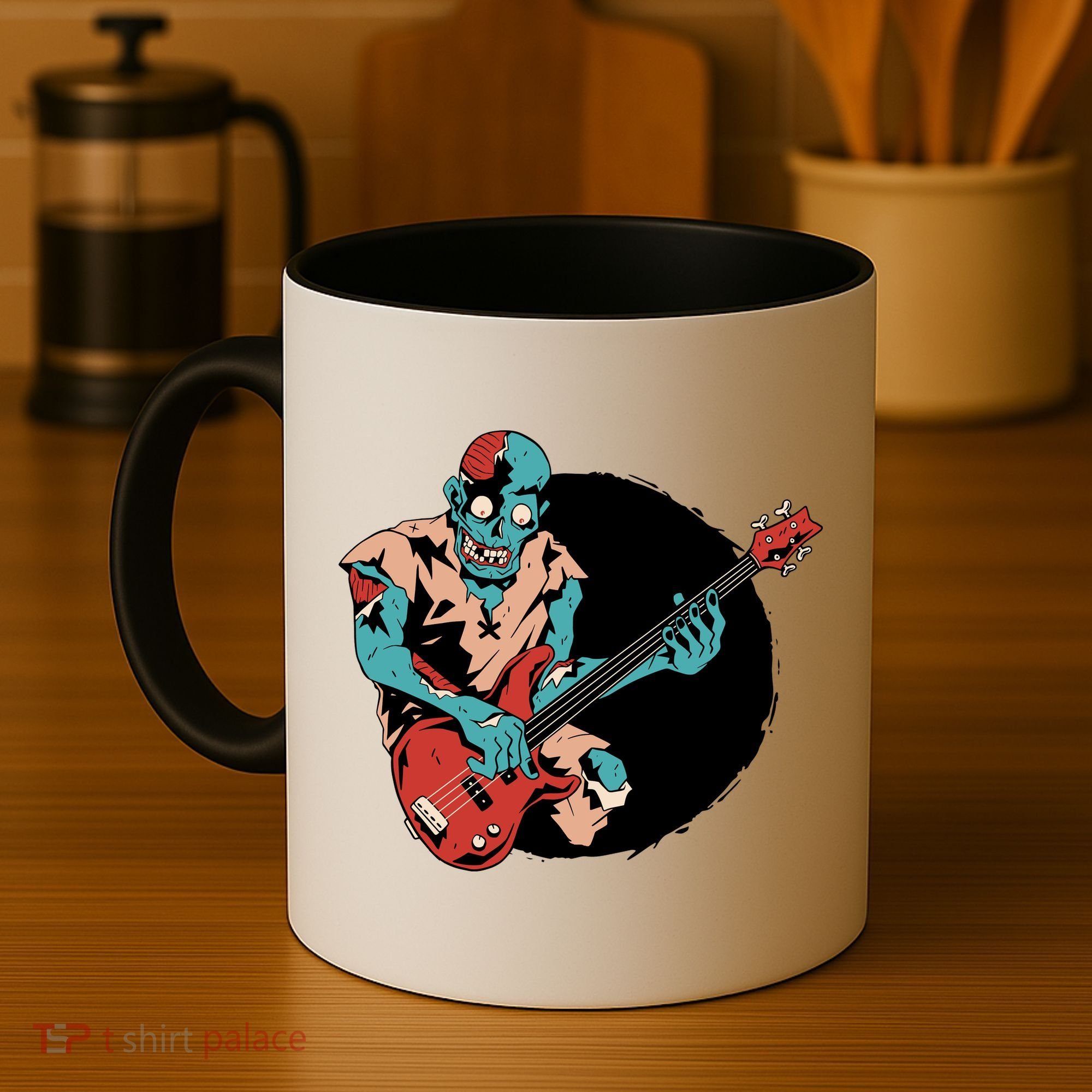 Zombie Playing Bass Coffee Mug