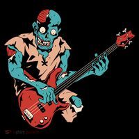 Zombie Playing Bass Coffee Mug thumb 5