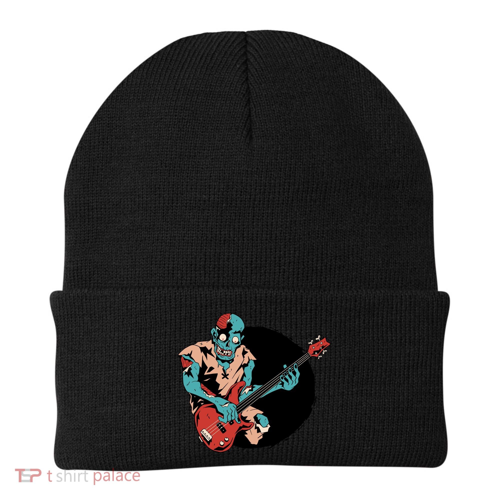 Zombie Playing Bass Beanie