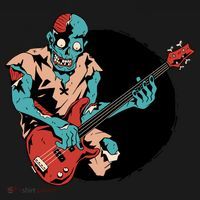 Zombie Playing Bass Pajama Set thumb 2