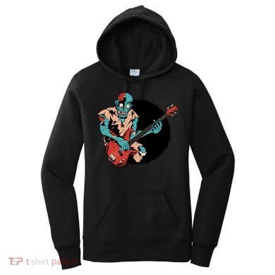Zombie Playing Bass Women's Hoodie