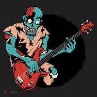 Zombie Playing Bass Tumbler thumb 3