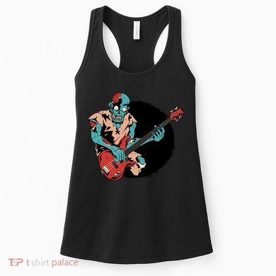 Zombie Playing Bass Women's Tank Top
