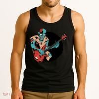 Zombie Playing Bass Tank Top thumb 3