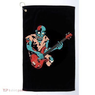 Zombie Playing Bass Golf Towel