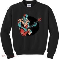 Zombie Playing Bass Kids Sweatshirt thumb 0