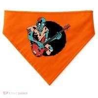 Zombie Playing Bass USA-Made Doggie Bandana thumb 0