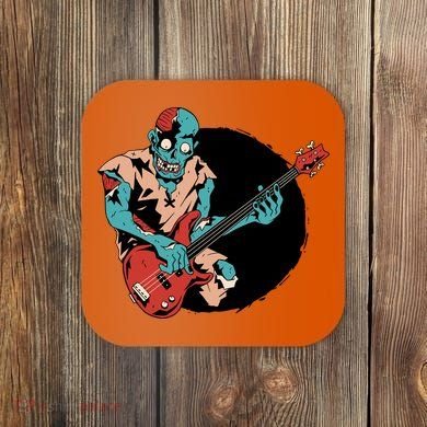 Zombie Playing Bass Coaster