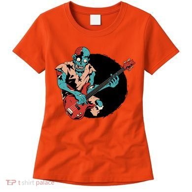 Zombie Playing Bass Women's T-Shirt