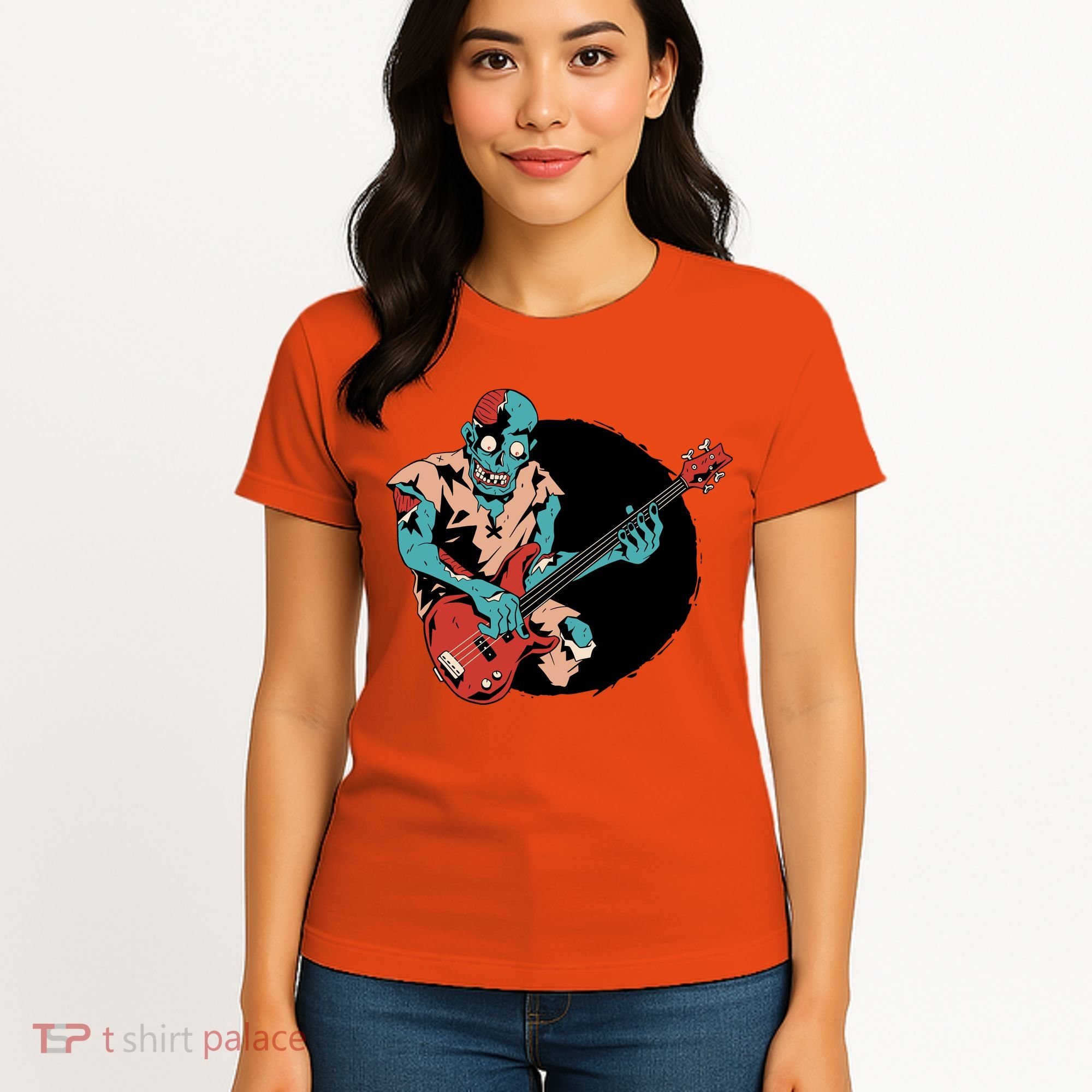 Zombie Playing Bass Women's T-Shirt