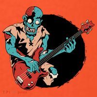 Zombie Playing Bass Women's T-Shirt thumb 6