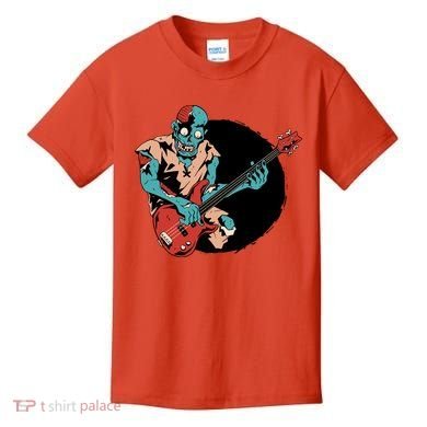Zombie Playing Bass Kids T-Shirt