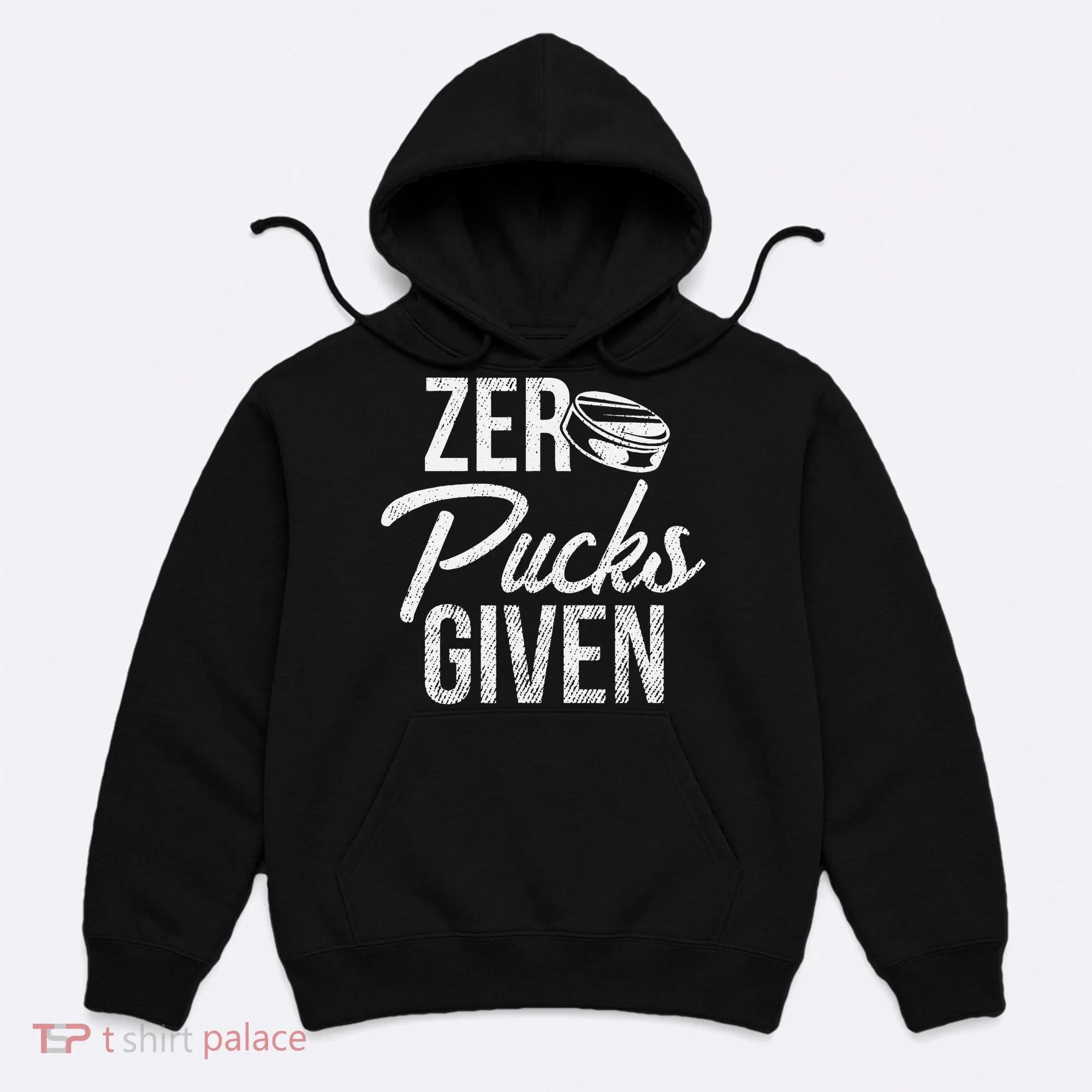 Zero Pucks Given Funny Fan Puck Hockey Player Hoodie