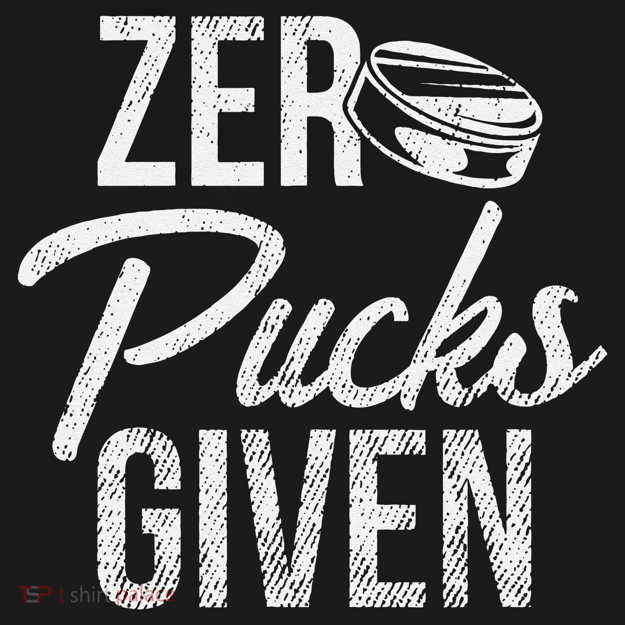 Zero Pucks Given Funny Fan Puck Hockey Player Ornament
