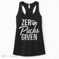 Zero Pucks Given Funny Fan Puck Hockey Player Women's Tank Top thumb 0