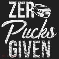 Zero Pucks Given Funny Fan Puck Hockey Player Hat thumb 2
