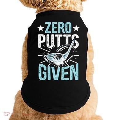 Zero Putts Given Funny Golfing Golf Doggie Tank