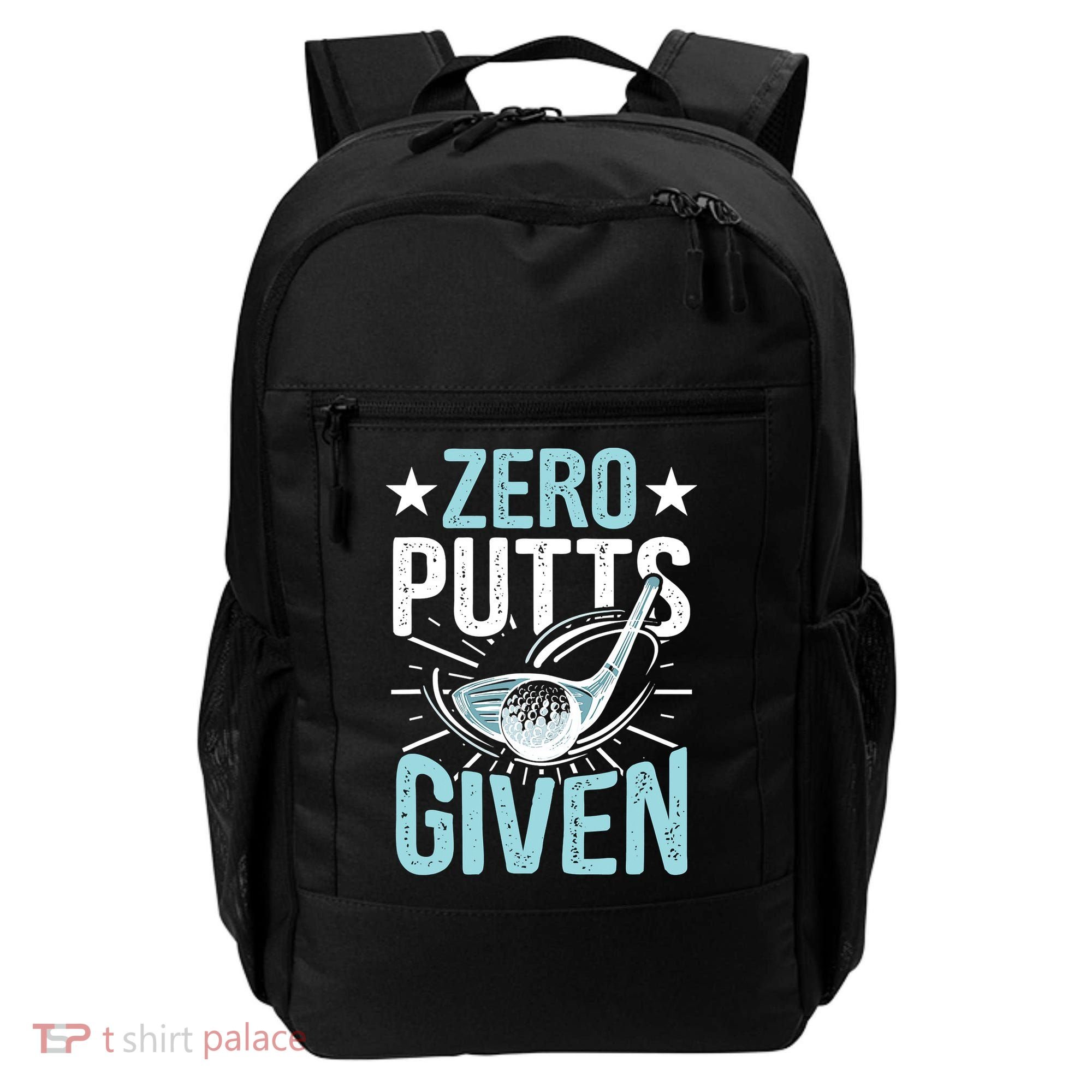 Zero Putts Given Funny Golfing Golf Backpack