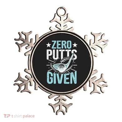 Zero Putts Given Funny Golfing Golf Ornament